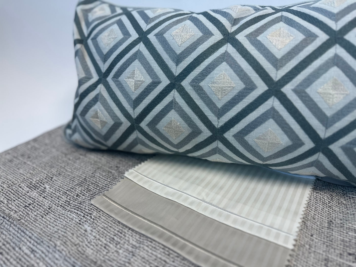 Renaissance Collection Stripe With Embroidery- Available In 7 Colours