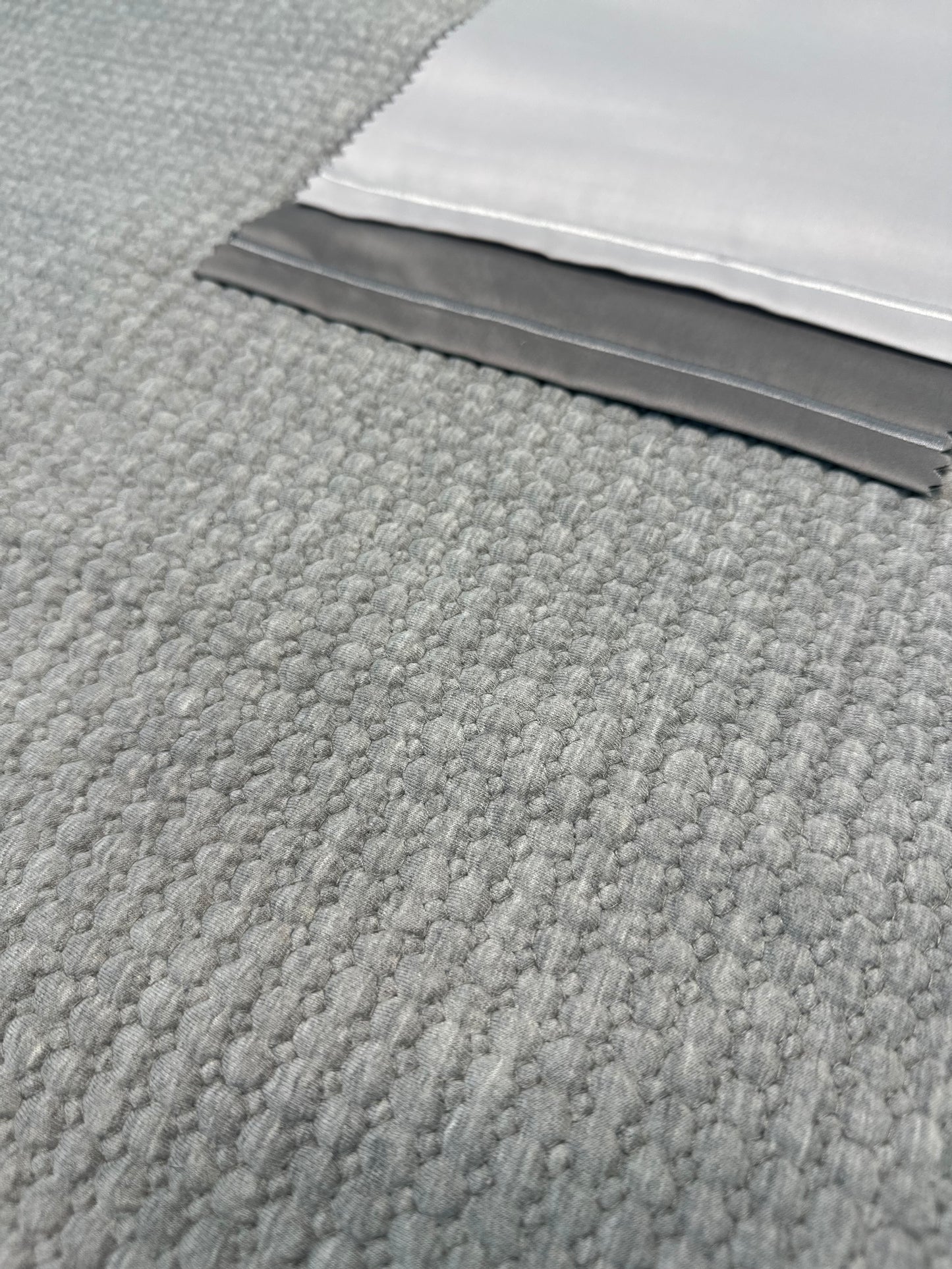 Rustic Grey Jersey Quilted Duvet Cover with Shams and Duvet Insert