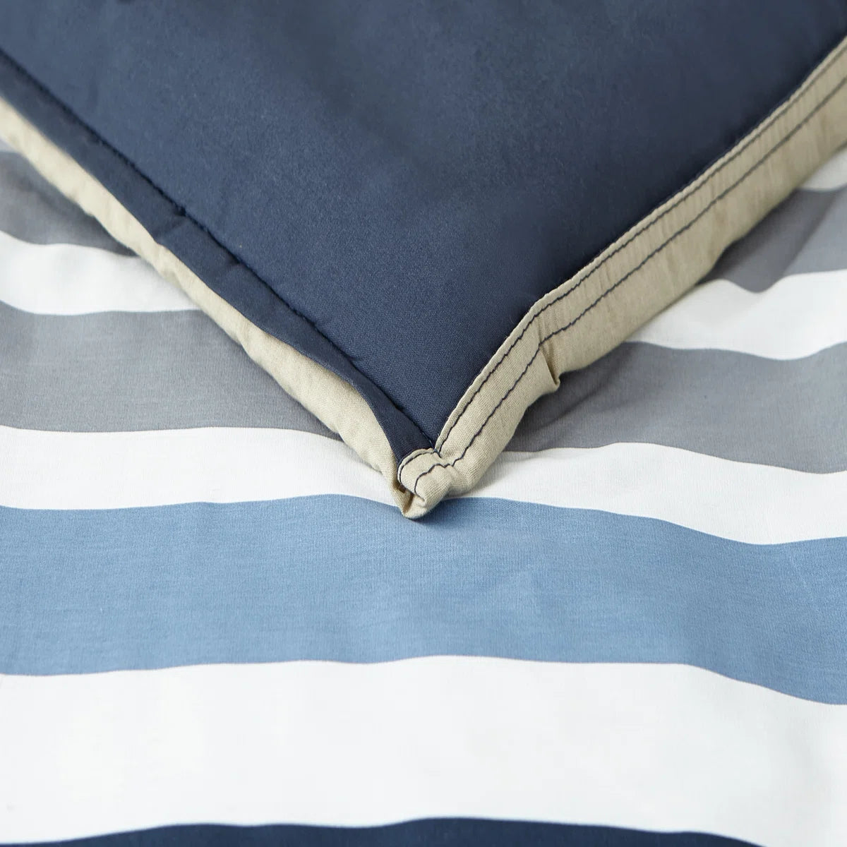 Nautica Bradford Reversible Custom Shaped Comforter With Shams
