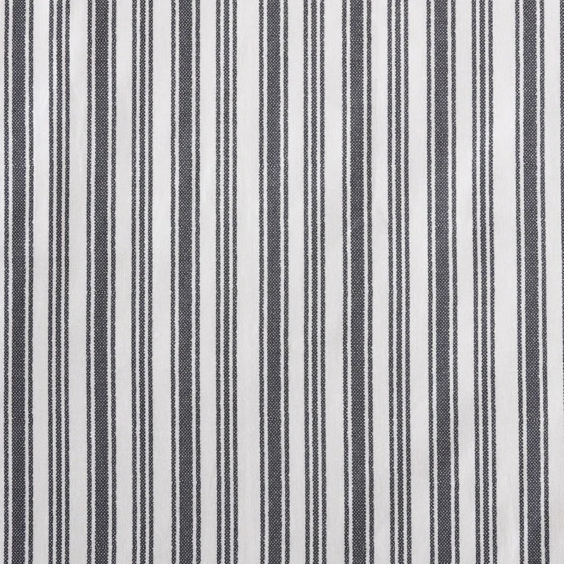 Nautica Coleridge Charcoal Stripe Custom Percale Sheet Set