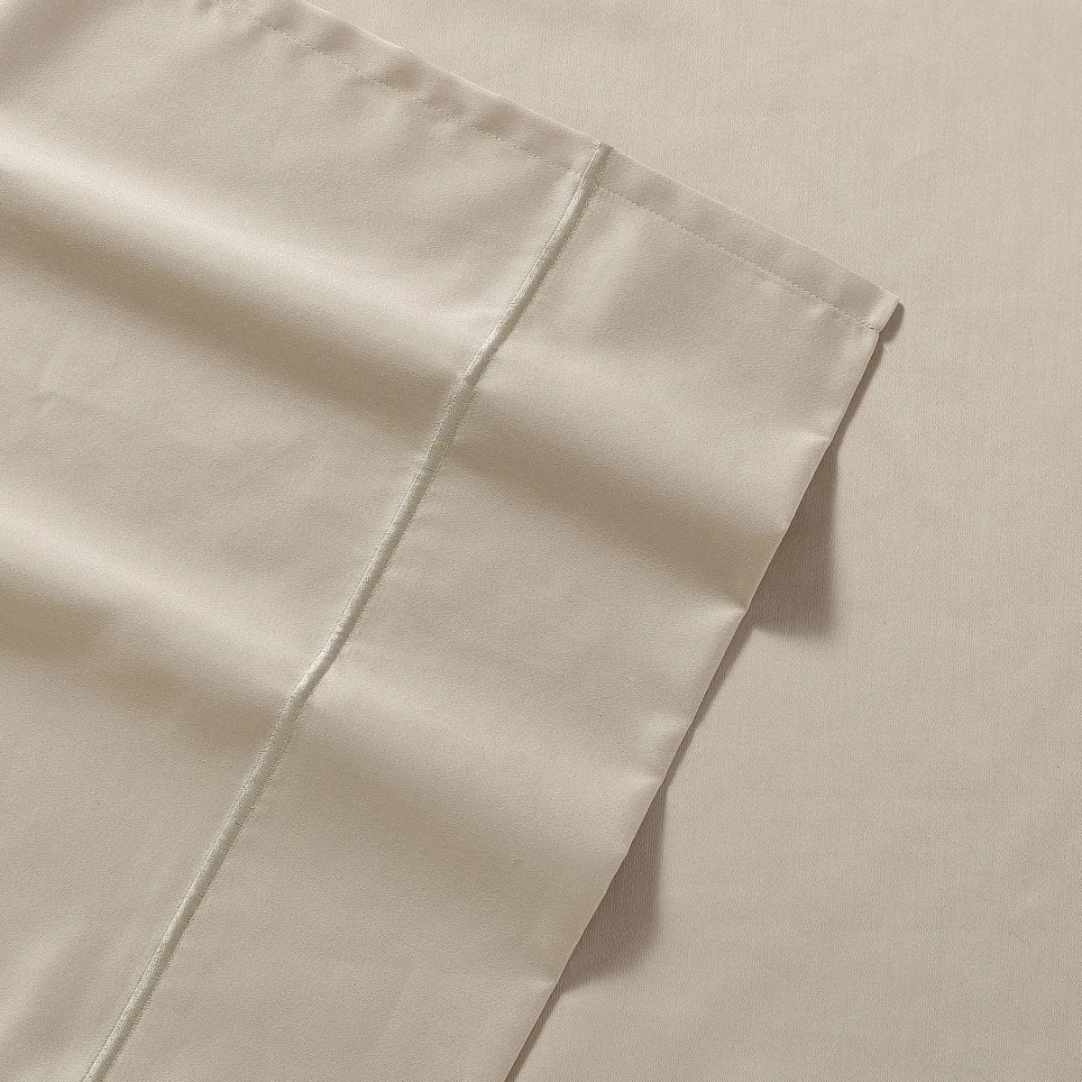 Nautica Regatta Embroidered Custom Sateen Sheet Set- Beige