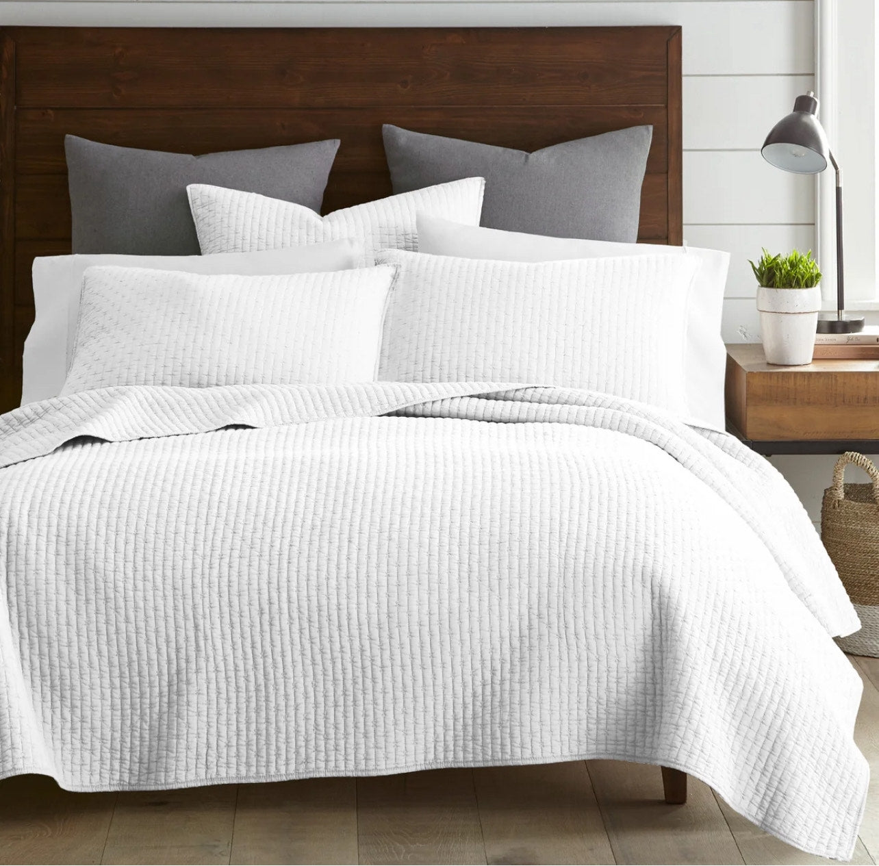 Kingston Custom Shaped Quilt with Shams (3 Colours Available)