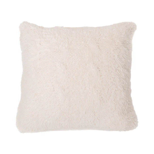 Teddy Bear Faux Fur Throw with 2 Accent Cushions for Home and Cottage - in Cream, Mocha or Taupe