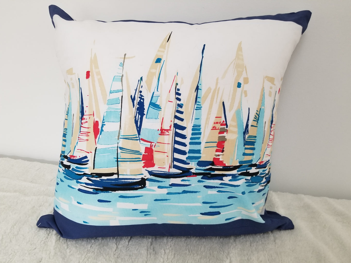 Sailboat Regatta Accent Cushion