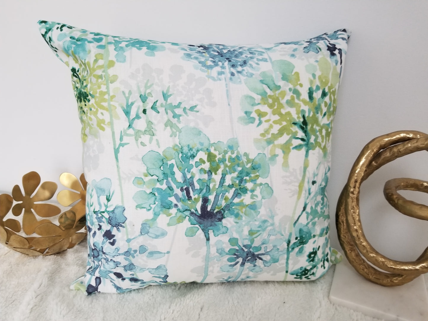 Flowering Trees Accent Cushion 17" x 17" - Black Friday Blowout