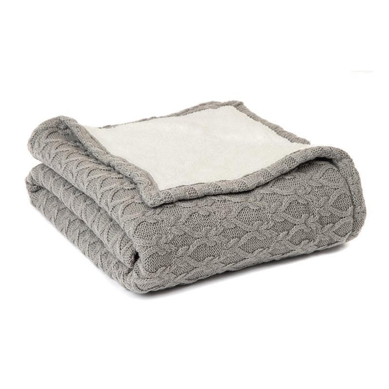 Tobias Throw Blanket - Grey