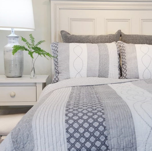 Hayden Custom Shaped Quilt with Shams
