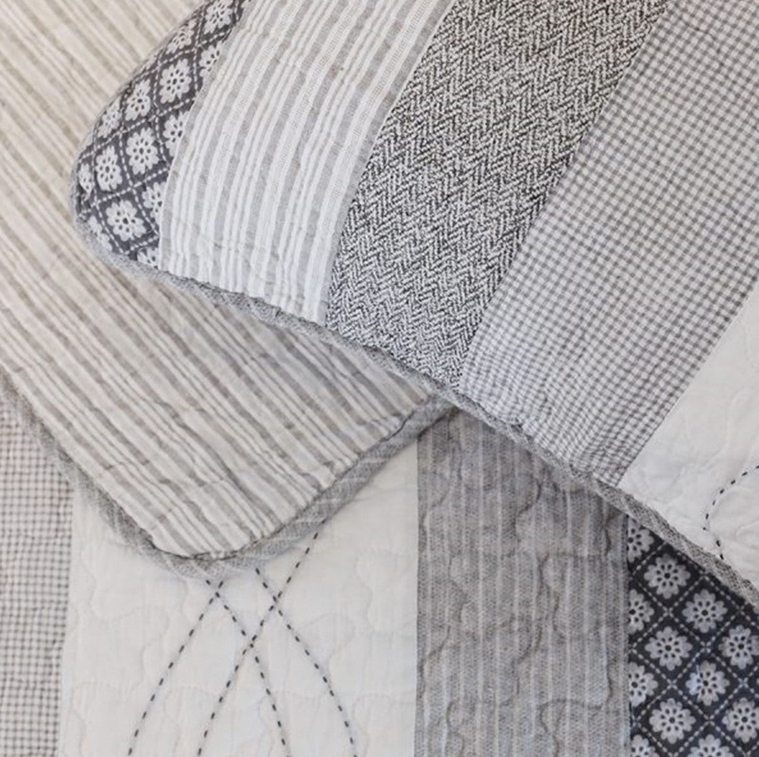 Hayden Custom Shaped Quilt with Shams
