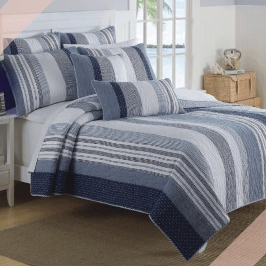 Michael Custom Shaped Quilt with Shams