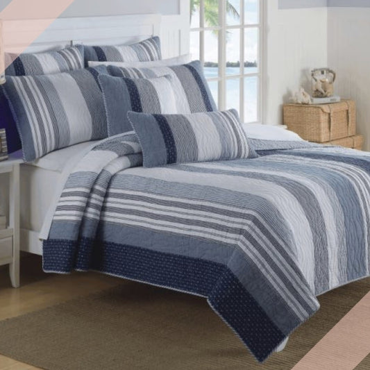 Michael Custom Shaped Quilt with Shams