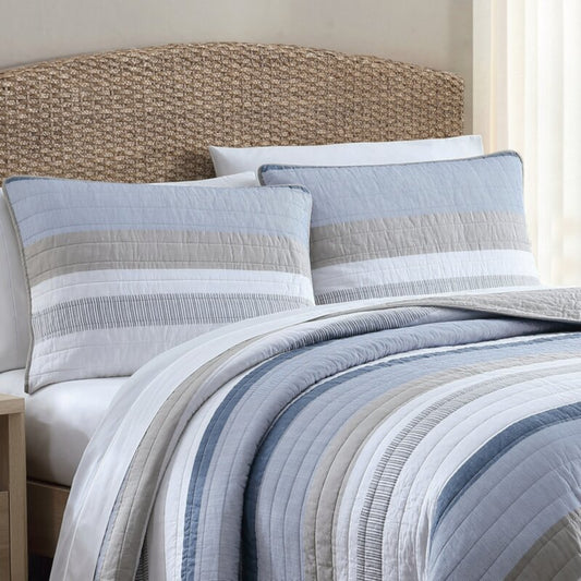 Nautica Galewood Custom Shaped Quilt with Shams