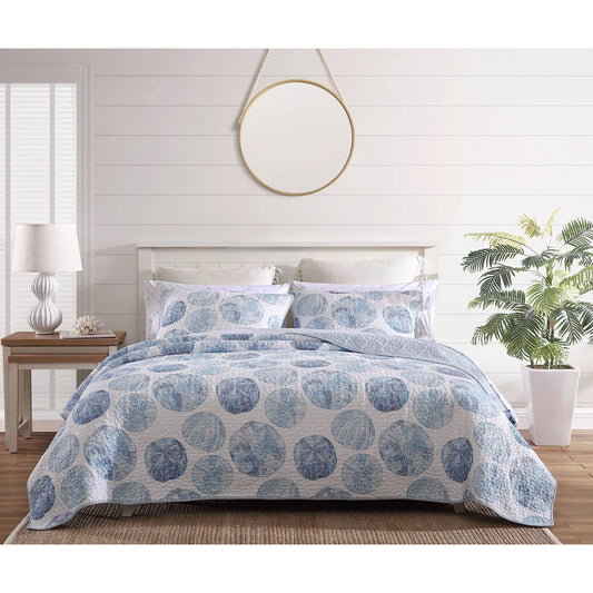 Tommy Bahama Ocean Isle Reversible Custom Shaped Quilt With Shams