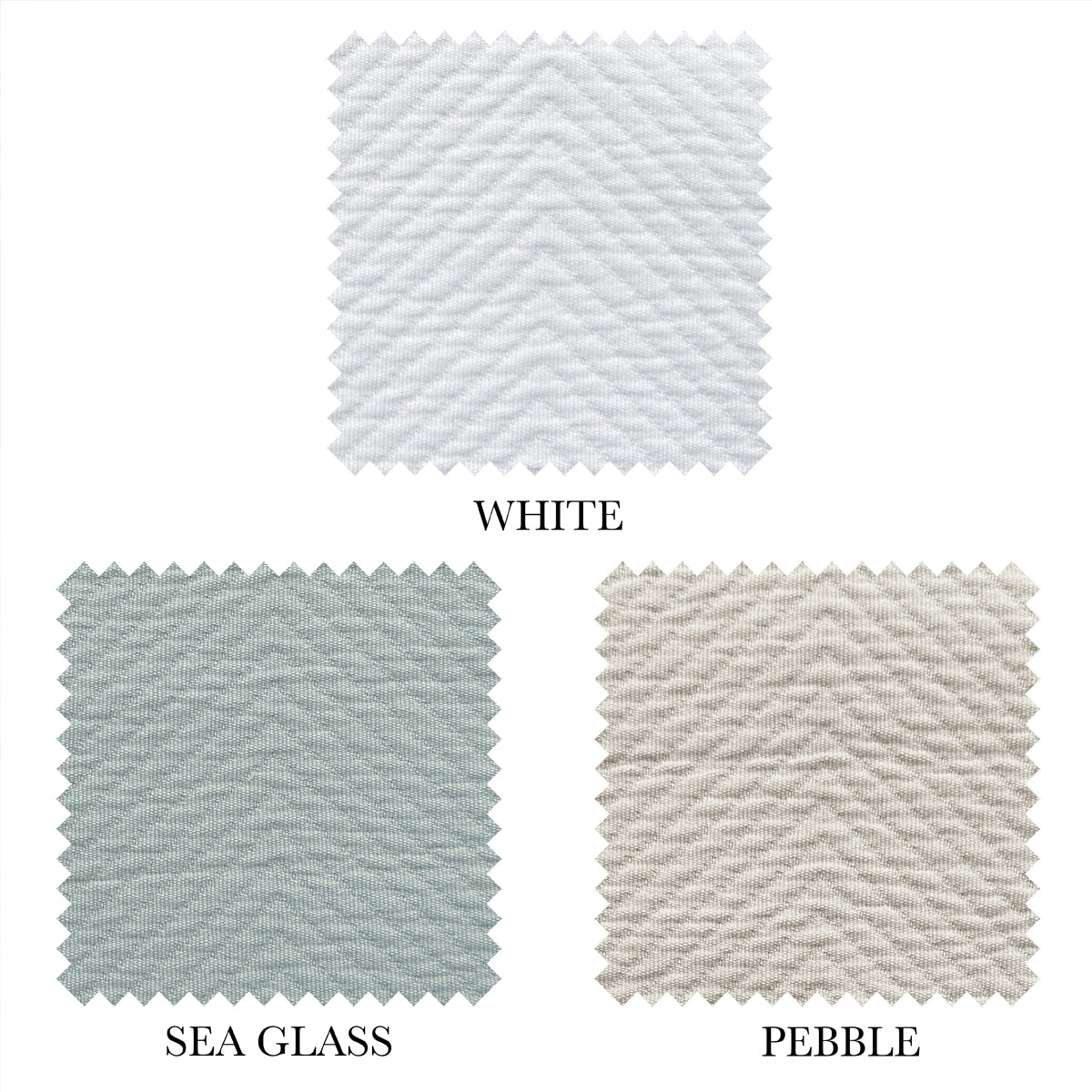 NEW**Chevron Duvet Cover with Shams and Duvet Insert (3 Colours- White, Sea Glass or Pebble)