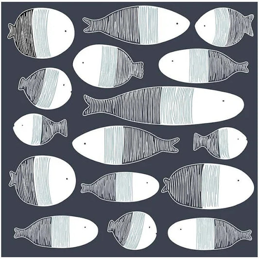 Fish Paper Cocktail Napkin 20 Pack