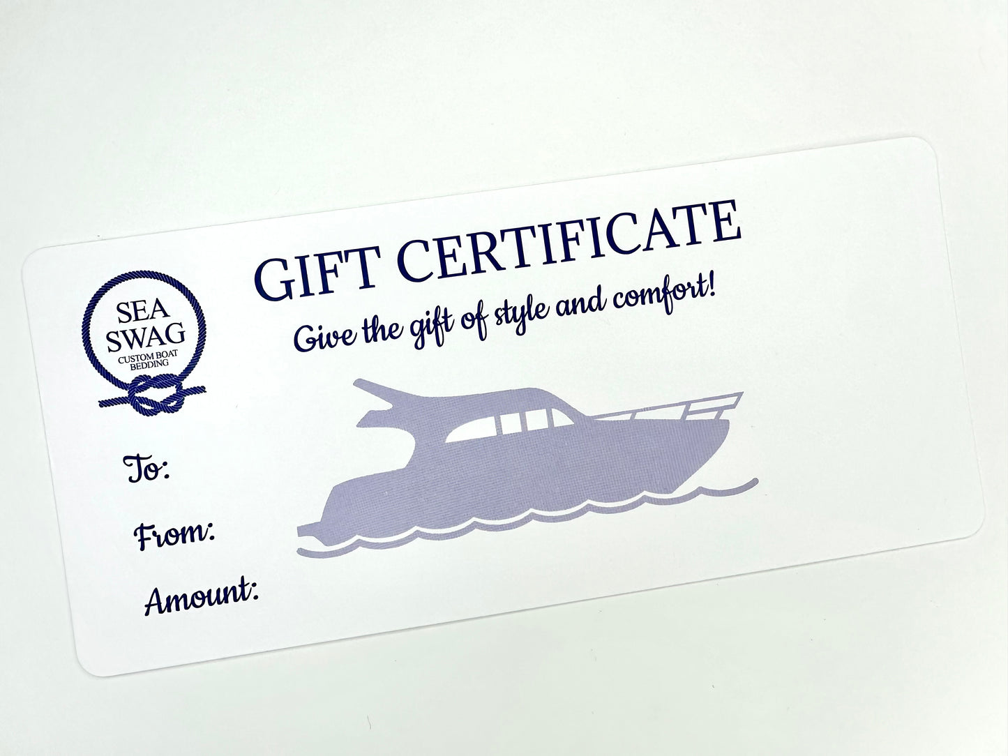 Gift Certificates-    50/100/250/500
