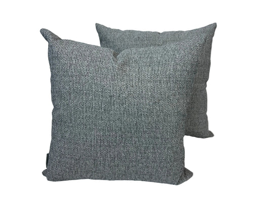 Waterproof* Black and Grey Pebble Accent Cushion- Pair of 18" x 18"