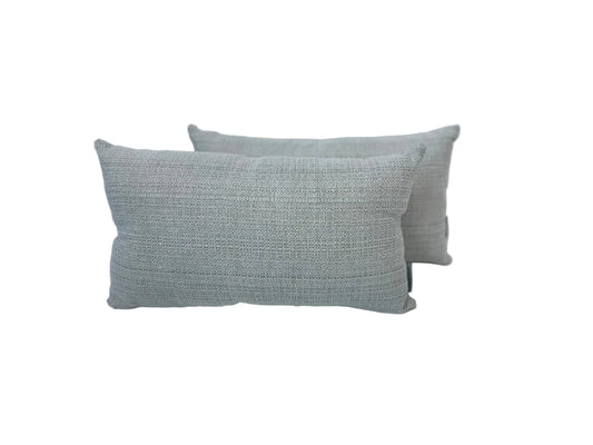 Waterproof*   Barefoot Beige Lumbar Accent Cushions-Pair