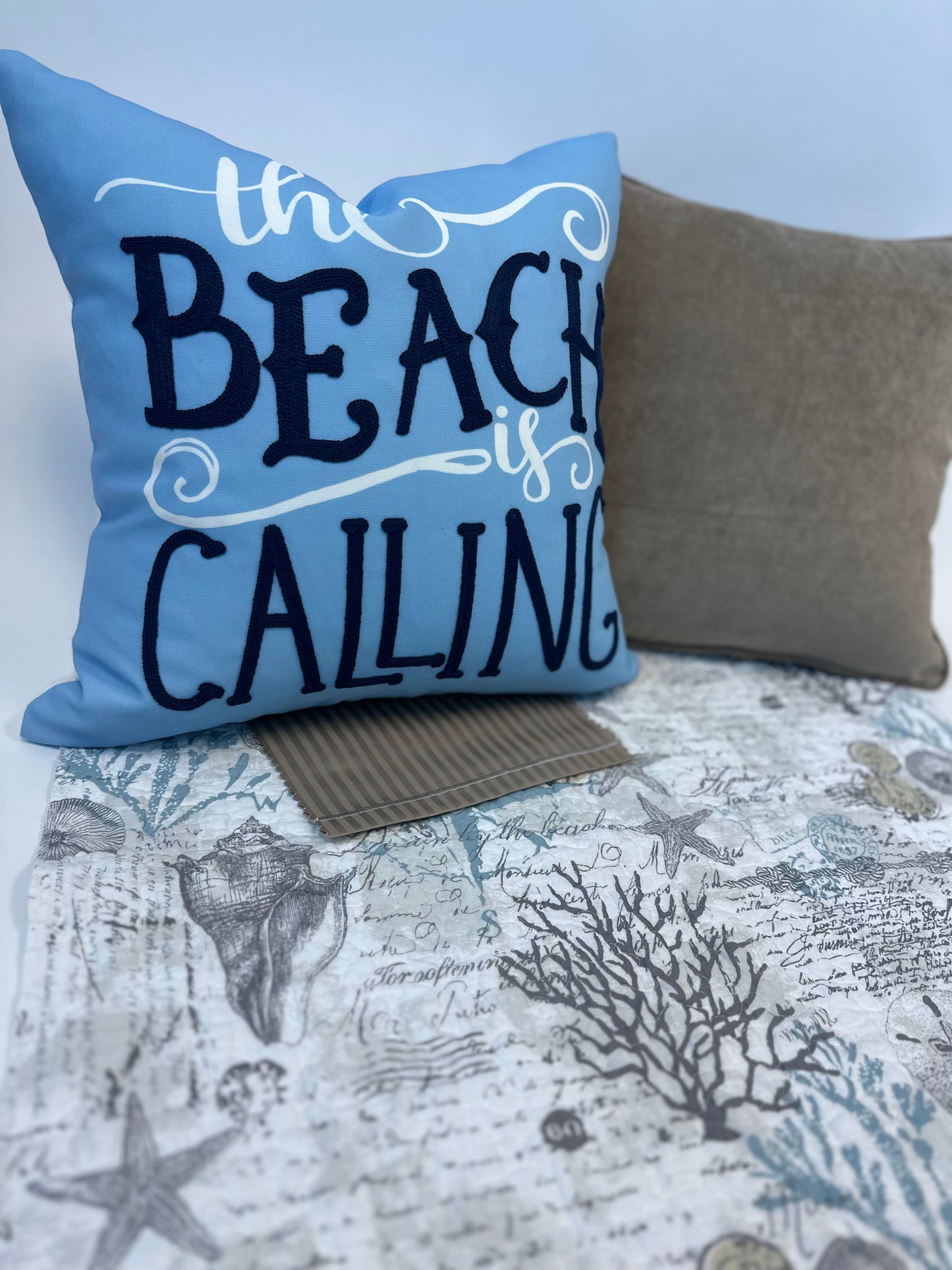 The Beach Is Calling Accent Cushion With Insert
