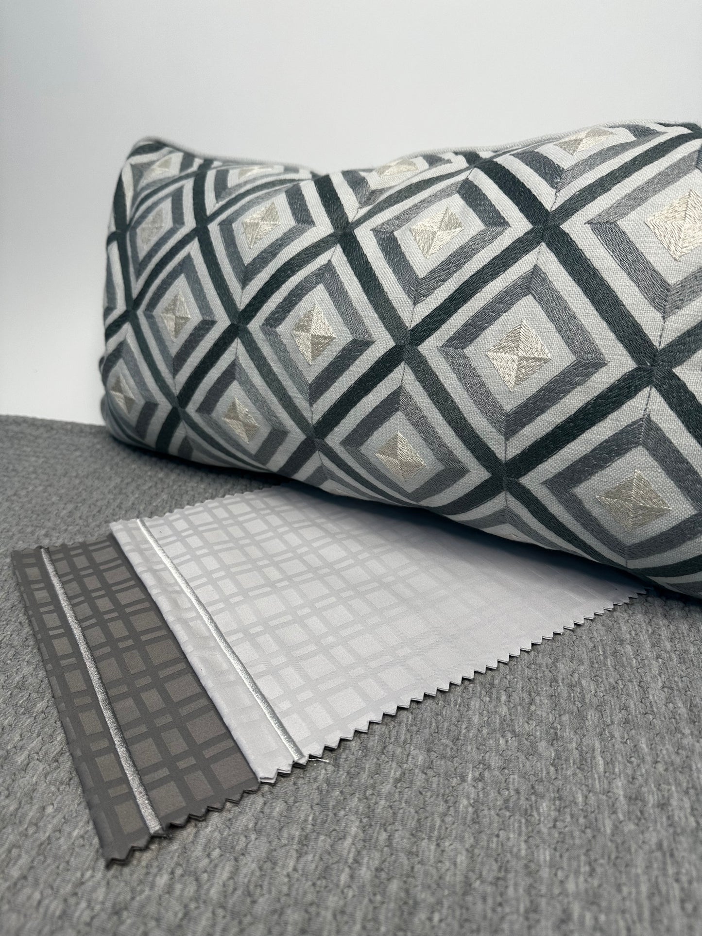 Rustic Grey Jersey Quilted Duvet Cover with Shams and Duvet Insert