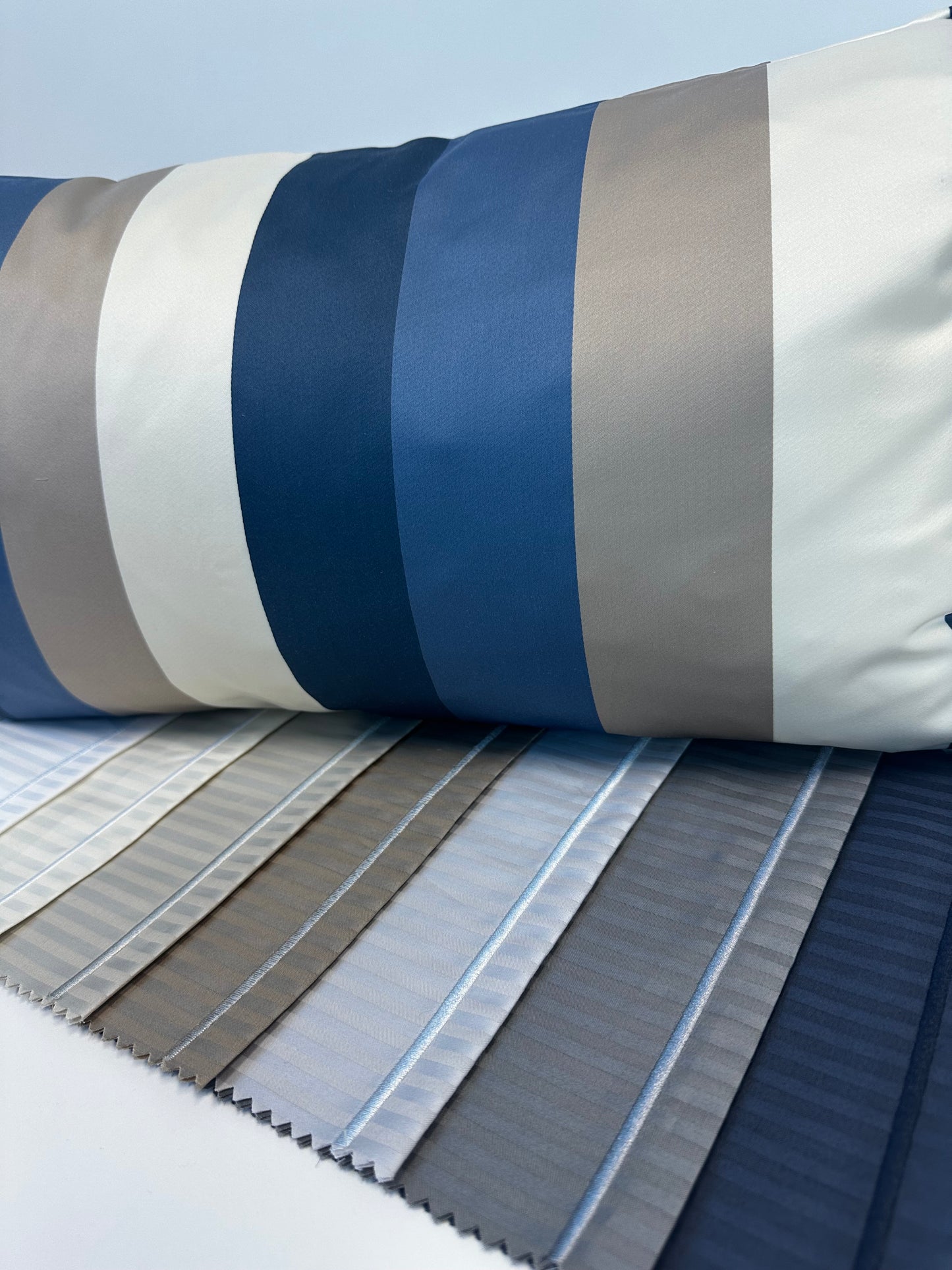Renaissance Collection Stripe With Embroidery- Available In 7 Colours