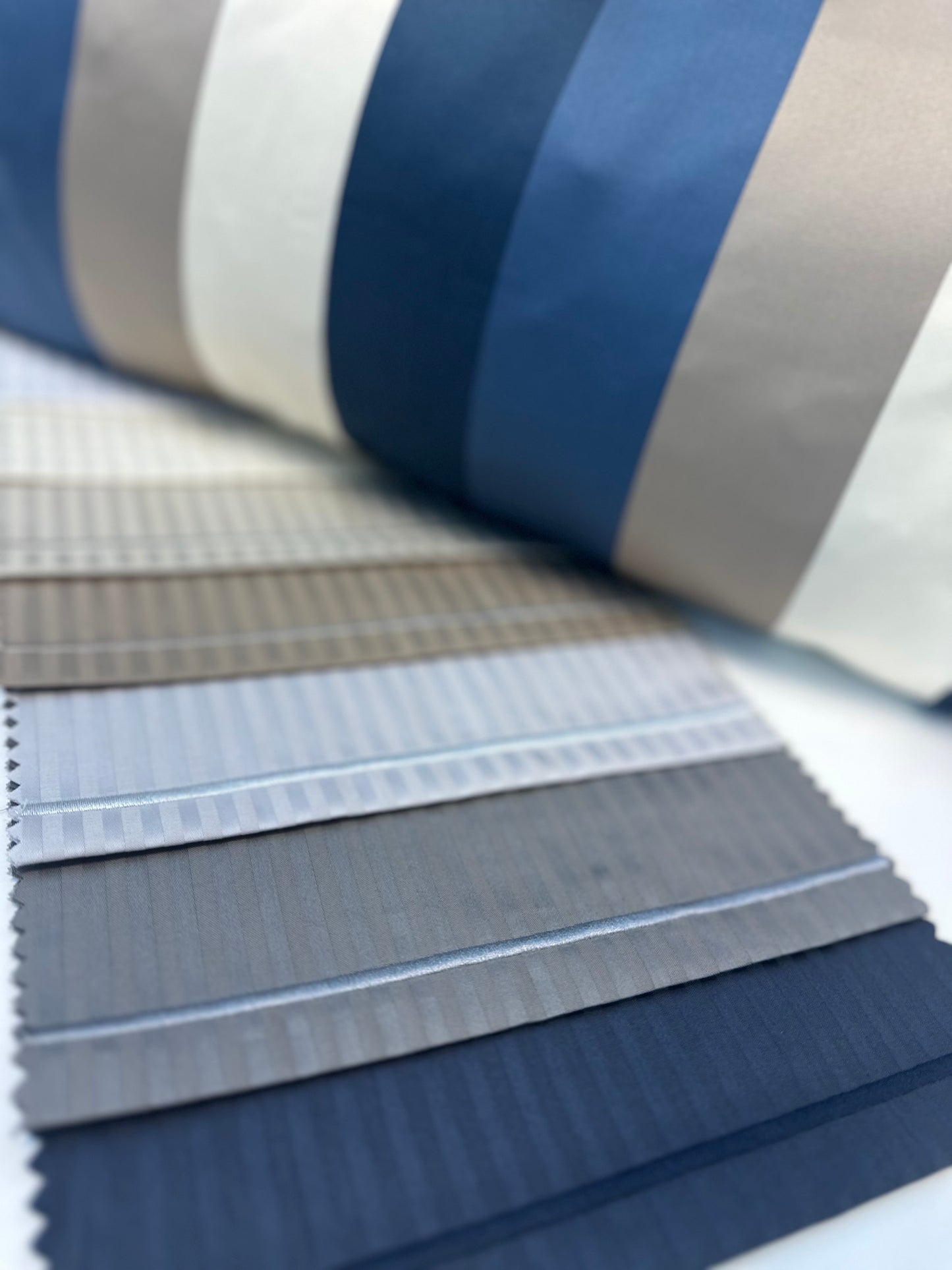 Renaissance Collection Stripe With Embroidery- Available In 7 Colours