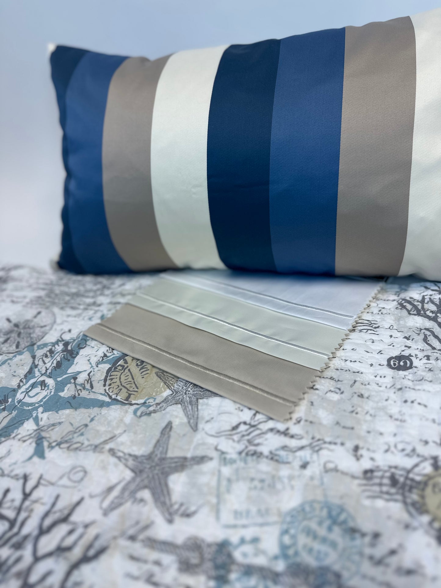 Renaissance Embroidered Sateen Custom Sheet Set