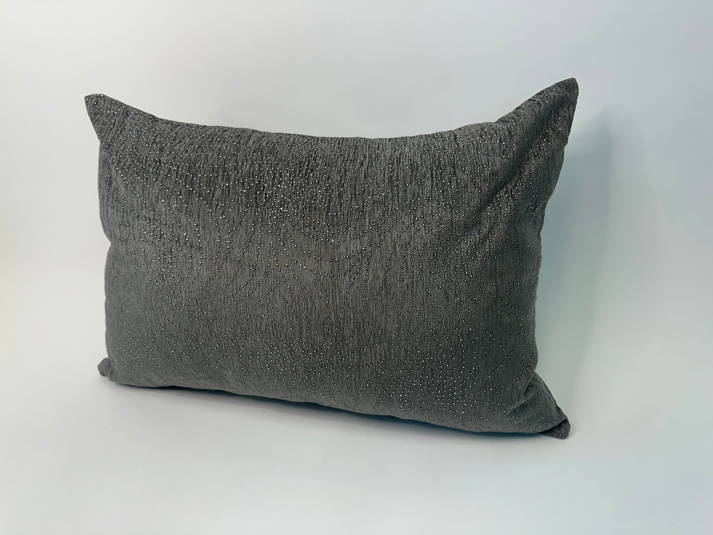 Graphite Ripple Lumbar Accent Cushion