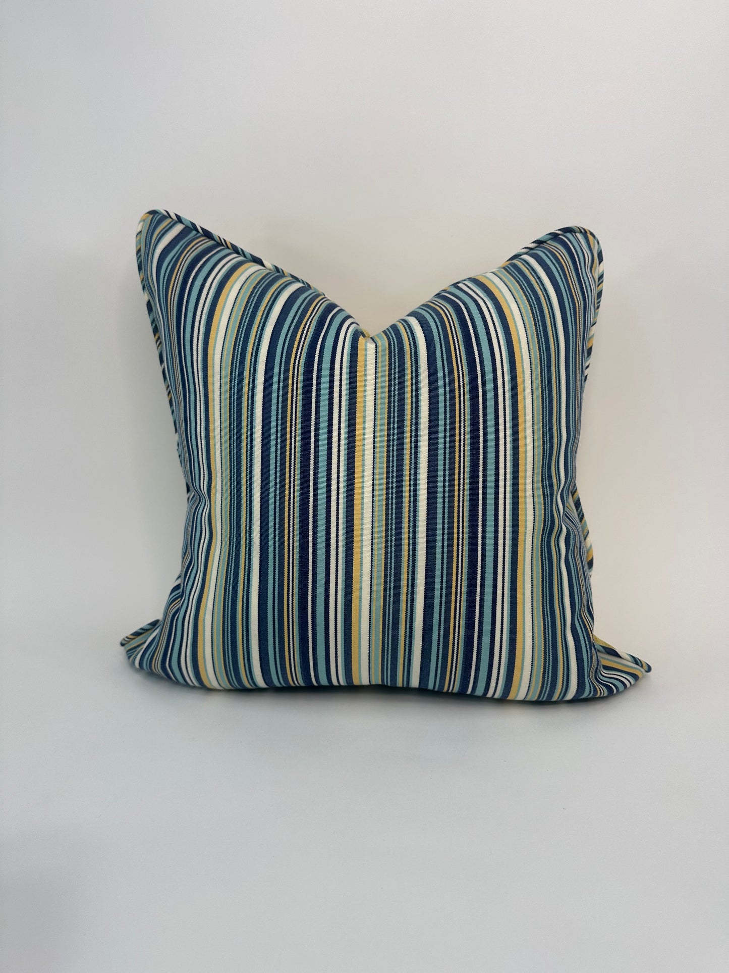 Teal Trio-Lumbar and Pair of Reversible 18" x 18" Accent Cushions