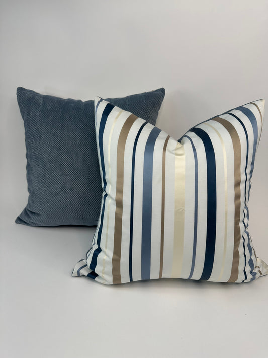 Silky Stripe Accent Cushion With Insert