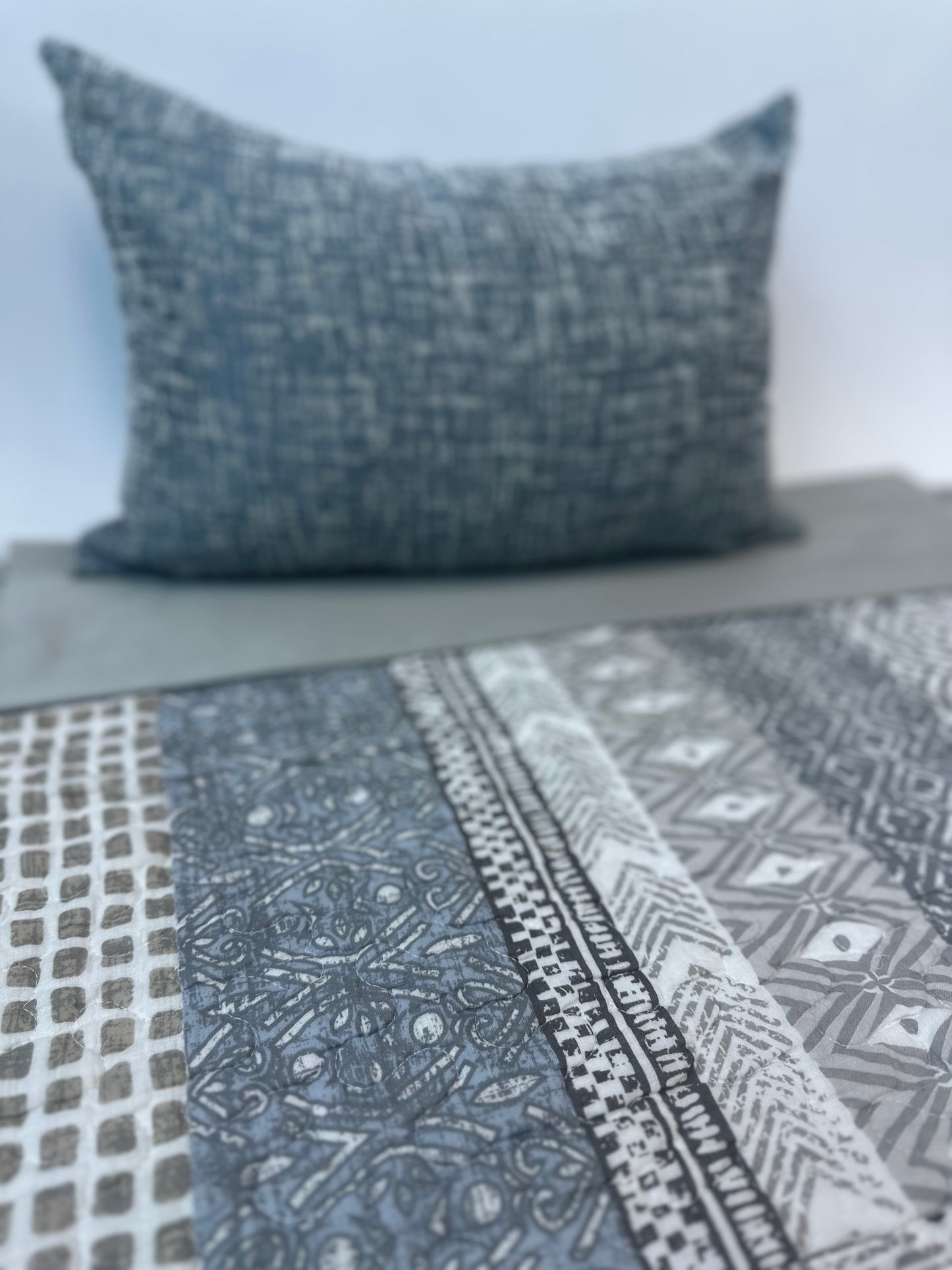 Travis Geometric Quilt with Shams