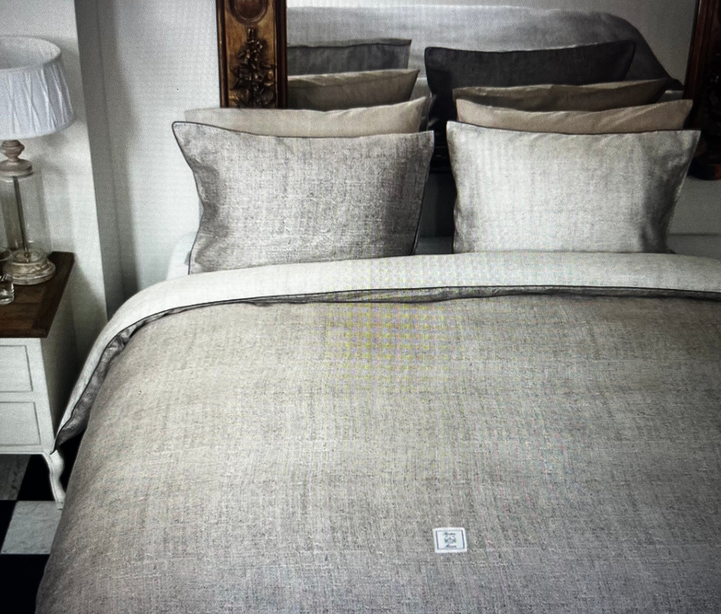 Coughton Sand Printed Duvet Cover