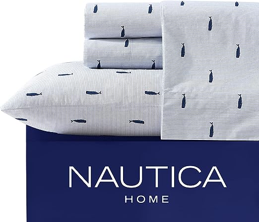 Nautica Whales Sheet Set - Queen - for Home or Cottage