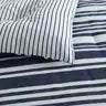 Nautica Coastline Stripe Custom Shaped Comforter With Shams
