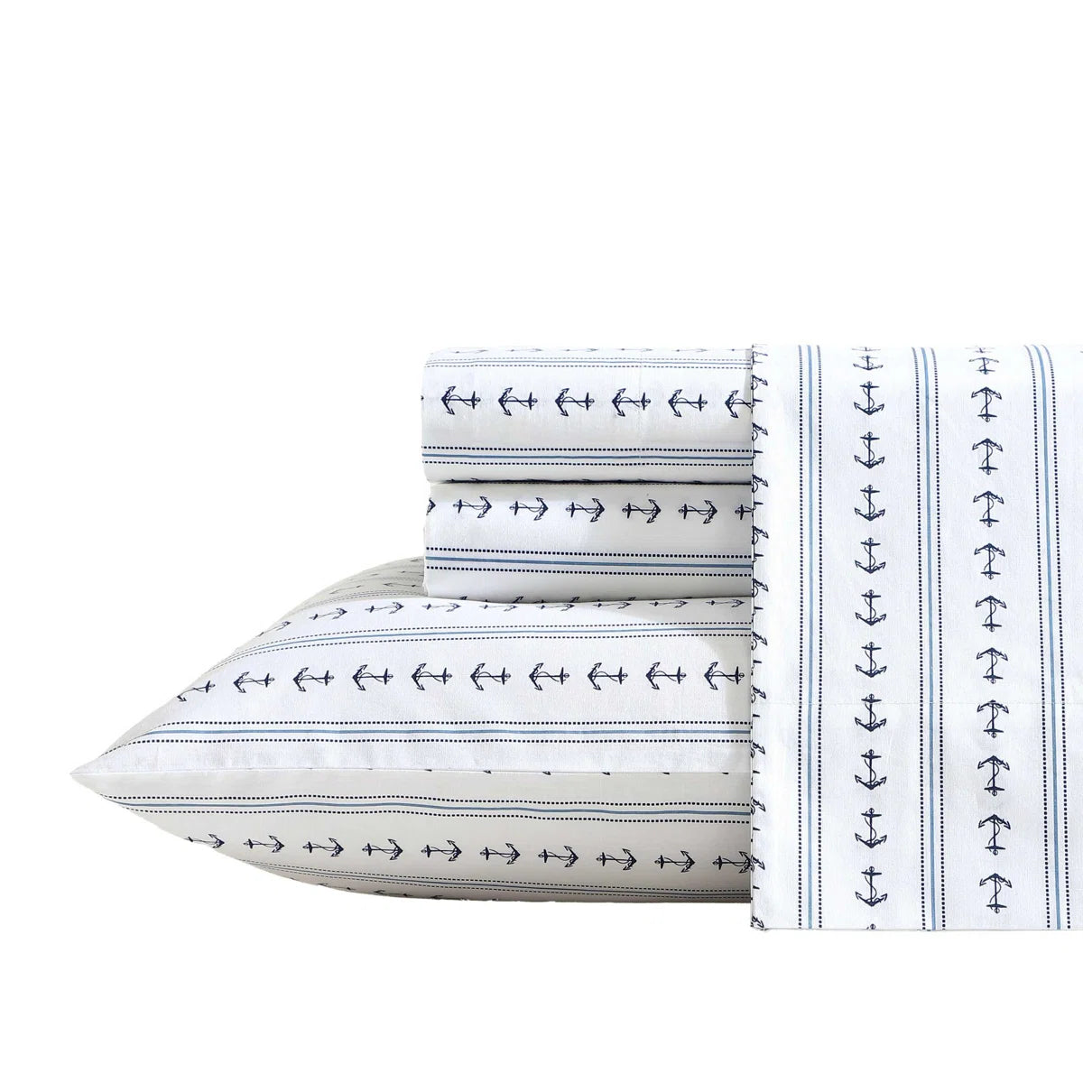 Anchor Lines Custom Percale Sheet Set
