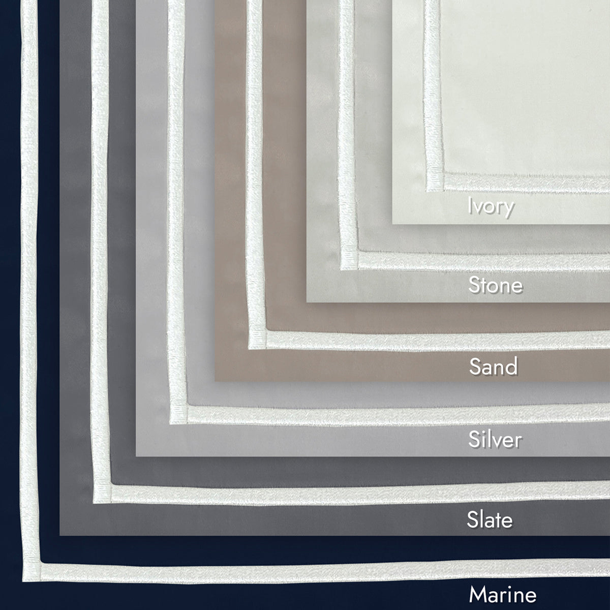 Renaissance Hotel Custom Sateen Sheet Set With White Embroidery