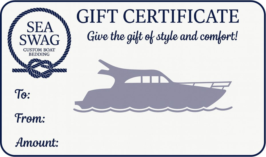 Sea Swag Custom Boat Bedding Gift Card