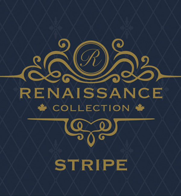 Renaissance Collection Stripe With Embroidery- Available In 7 Colours