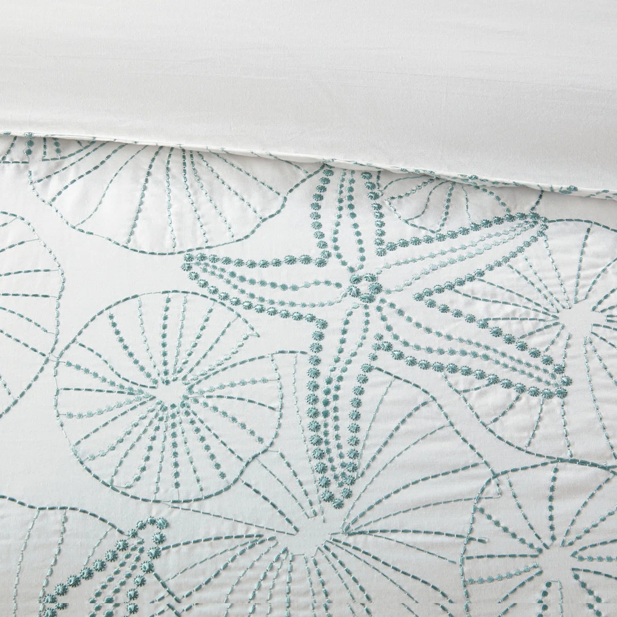 NEW** Teal Tides Custom Shaped Comforter With Shams