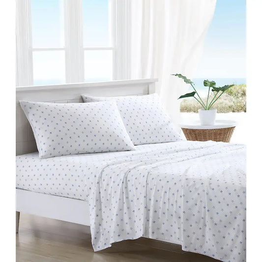 Tommy Bahama Blue Starfish Custom Shaped Sheet Set