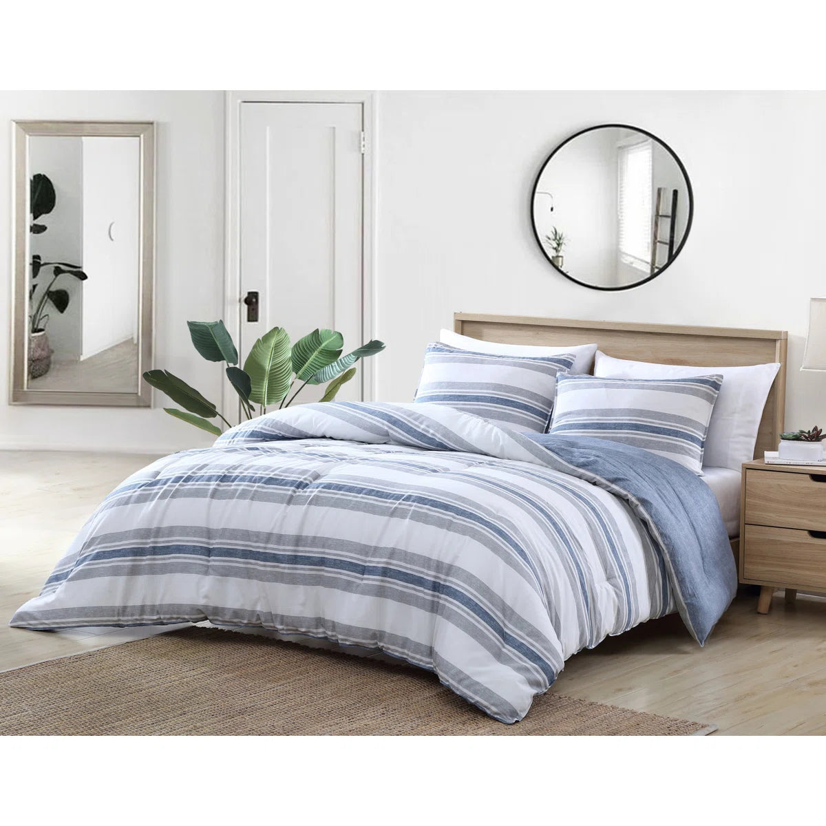 NEW** Nautica Bay Shore Reversible Custom Comforter Set With Shams