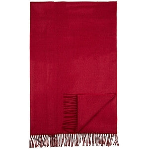 Bamboo Throw for Home or Cottage- in Cranberry Red, Green Apple, Brown or Sage