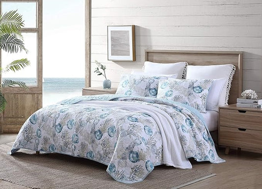 NEW**Turquoise Tides  Custom Shaped Quilt With Shams