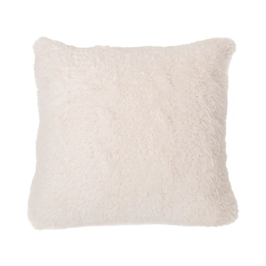 Teddy Bear Faux Fur Throw with 2 Accent Cushions for Home and Cottage - in Cream, Mocha or Taupe