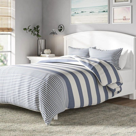 Nautica Fairwater Duvet Cover with Shams for Home and Cottage