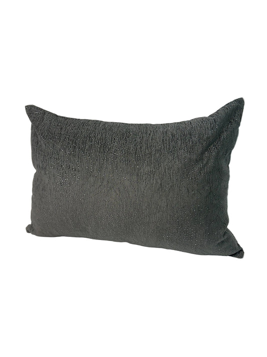 Graphite Ripple Lumbar Accent Cushion