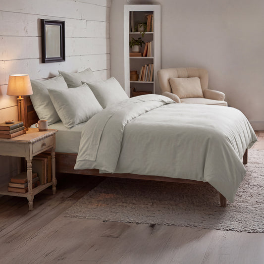 Flannel Custom Sheet Sets- Available in Snow White, Ivory, Cozy Grey, Red, Tan and Charcoal