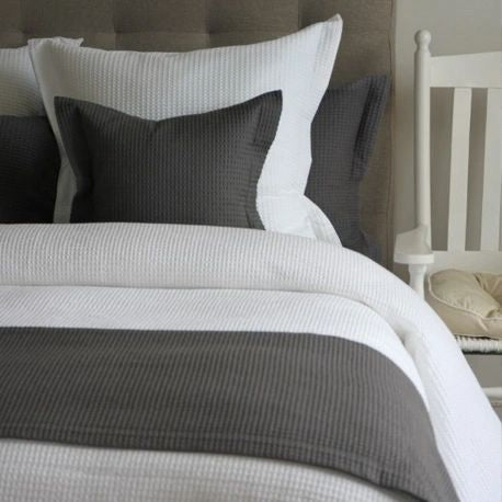 Waffle Weave Duvet Cover and Duvet with Shams (5 Colour Choices)