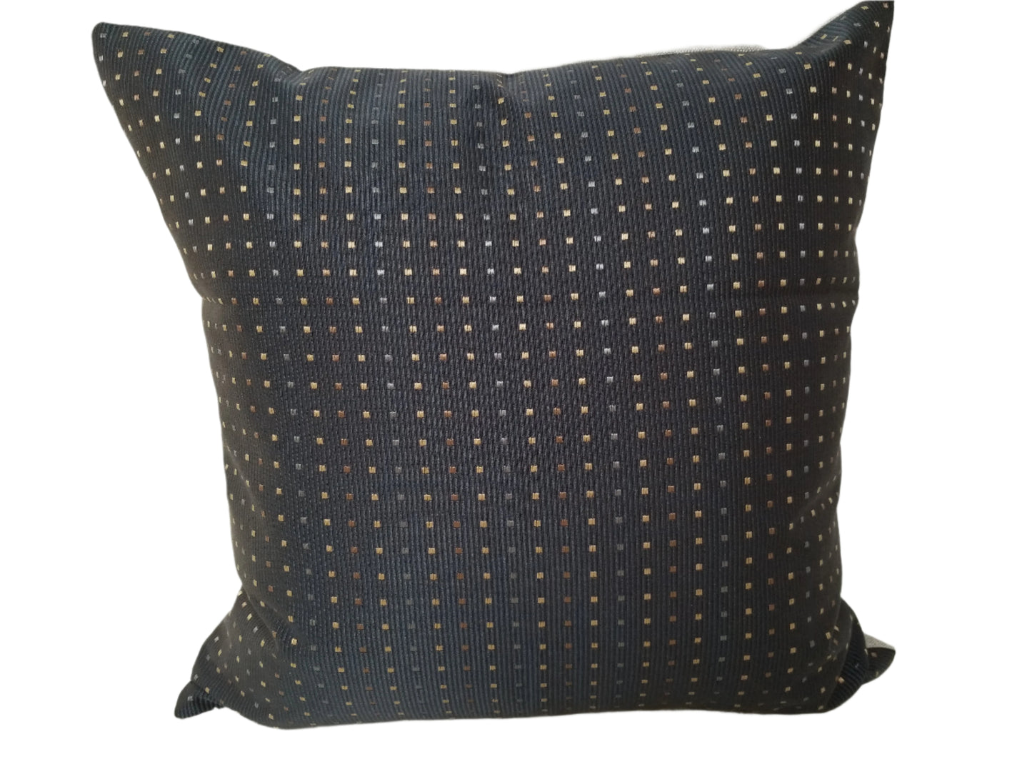 Mocha Grid Accent Cushion