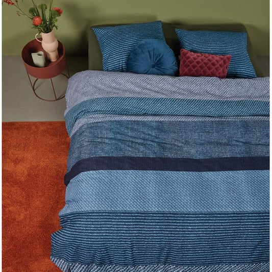 Buy Nautica Fairwater Blue & Red King Bed Size With Pillow Covers
