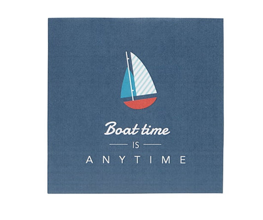 Boat Time is Anytime Paper Cocktail Napkin 20 Pack